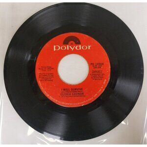Record 45 RPM Vinyl  Gloria Gaynor- I Will Survive/ Substitute VINTAGE 1978